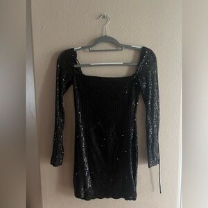 Lucy in the Sky form fitted little black dress